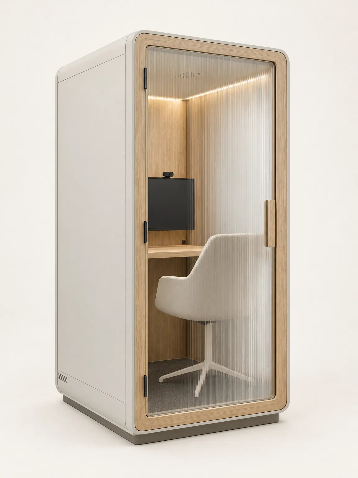A fully private Zoom booth