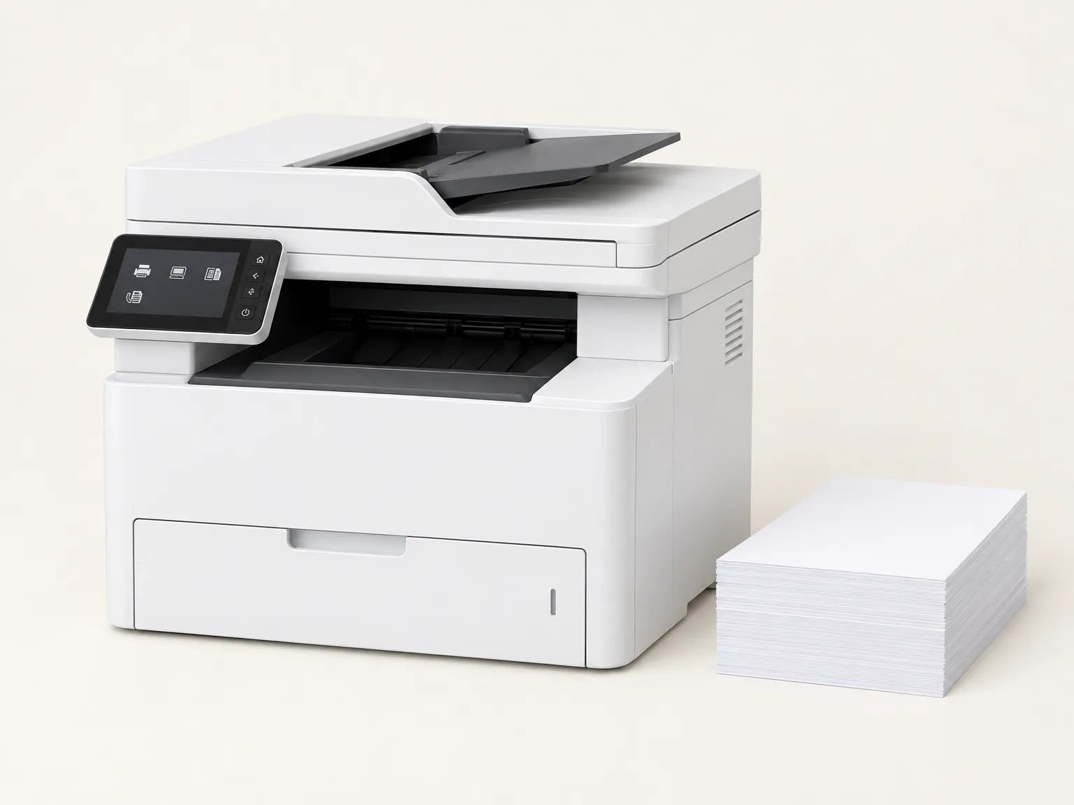 A multifunction printer for print, scan, fax and copies